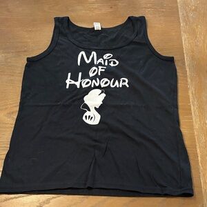 Anvil Black Maid of Honour Tank Top